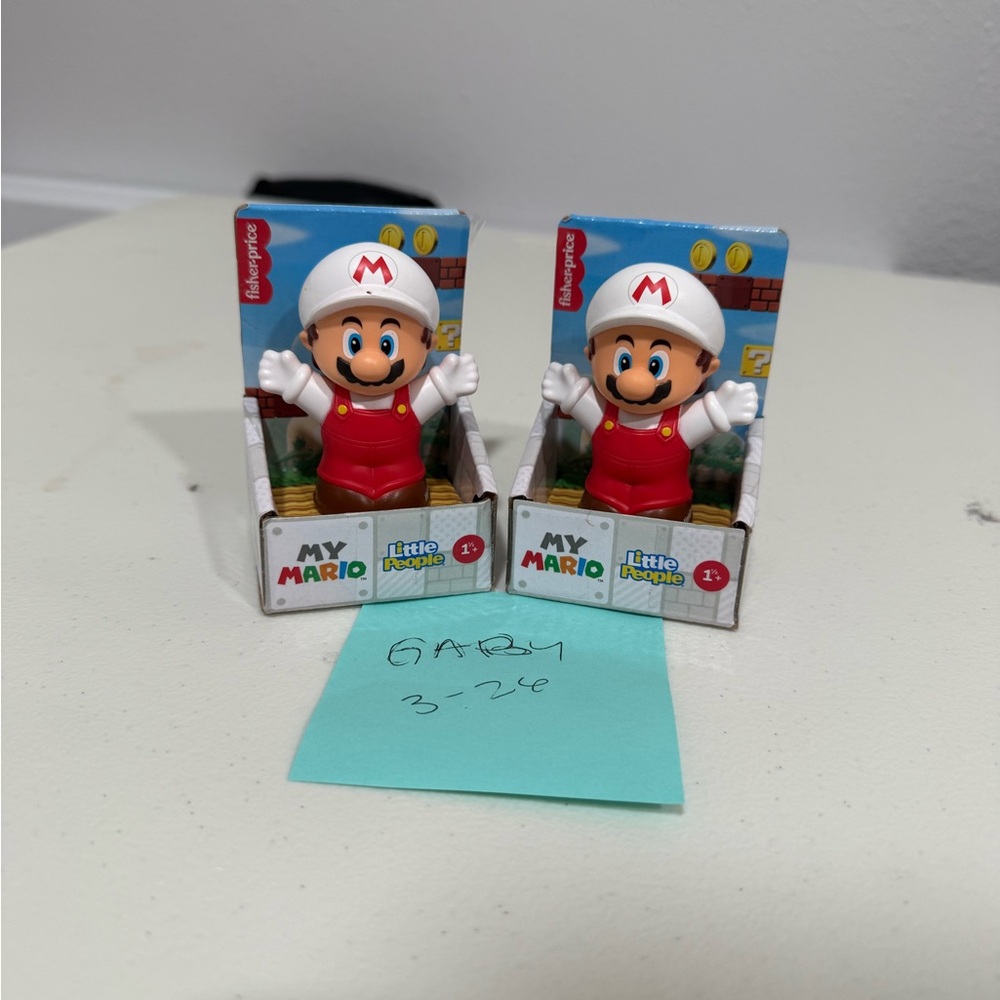Fisher-Price My Mario Little People Red and White Figurines